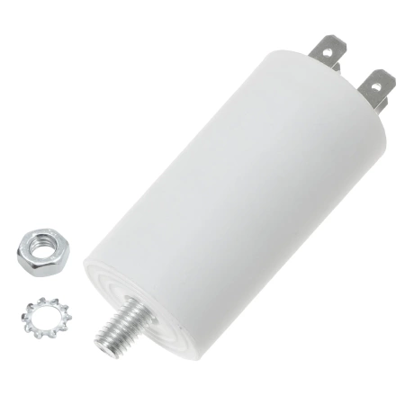 Kondensator rozruchowy do silnika 20uF 450VAC, 4 konektory, 40x73mm