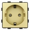 Moduł - gniazdo elektryczne Schuko - złoty - Tawoia Glass