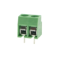 Złącze śrubowe 2 pola, raster 5, h=10.2mm