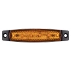 Lampa obrysowa LED pomarańczowa 6 diod 12/24 V, 96 × 20 mm, montaż poziomy i pionowy - L2256-B