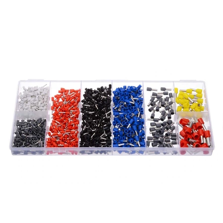 Zestaw tulejek izolowanych (zakończenia kabli) 1200 sztuk, E5932