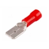 Konektor płaski męski izolowany 6.3mm 0.8mm 0.5-1.5mm² - końcówka kablowa SGE