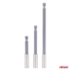 Zestaw 3 uchwytów do bitów 1/4" HEX - przedłużki do wkrętarki w trzech długościach - AMiO 04934