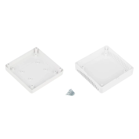 Obudowa 75x75, h=30mm ABS, wentylowana, biała, Z123