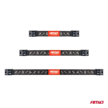 Zestaw 3 magnetycznych listew ściennych na narzędzia i akcesoria - 20 cm, 30,5 cm i 46 cm, AMIO-04263