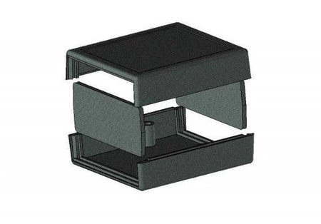 Obudowa uniwersalna Z67, 63,3 × 69,3 × 29,1 mm, ABS, czarna, Kradex