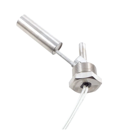 Czujnik poziomu cieczy CMW115, montaż wkręcany, gwint 3/4", do kontroli poziomu płynu