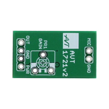 Miniaturowy wzmacniacz mikrofonowy mono z TL072 - PCB do projektu AVT 1721