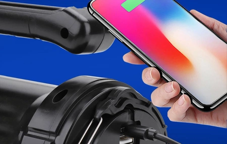 Latarka szperacz SuperFire M9-E, USB, PowerBank, 6000mAh