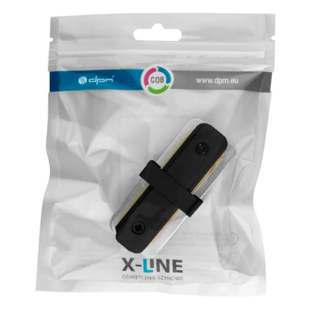 Złączka typu I do szyny, czarna