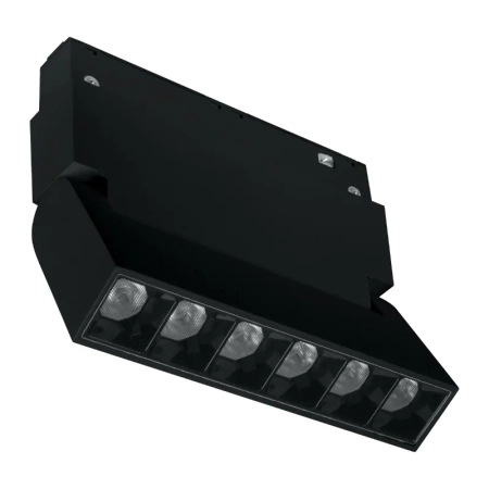 Reflektor szynowy magnetyczny liniowy regulowany 6W 480lm 4000K czarny M-LINE