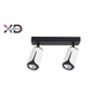 Kinkiet GU10 LED x2 biały+czarny, XUDO IK262W