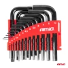 Zestaw kluczy imbusowych i TORX 22 szt, AMIO-04297