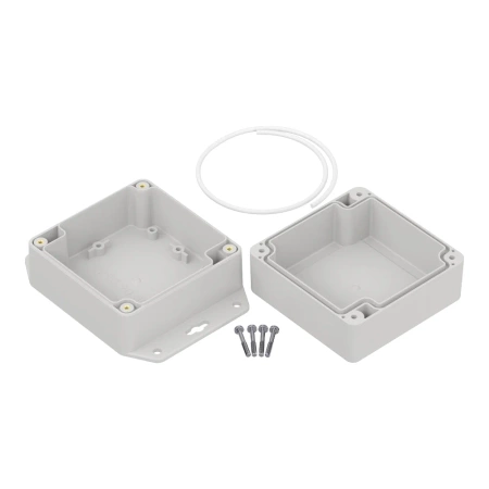 Obudowa hermetyczna z uchem ZP90.90.60U jasnoszara ABS