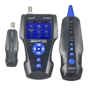 Tester LAN RJ45, RJ11, BNC, szukacz par przewodów, test ping, TDR, LCD, Noyafa NF-8601S