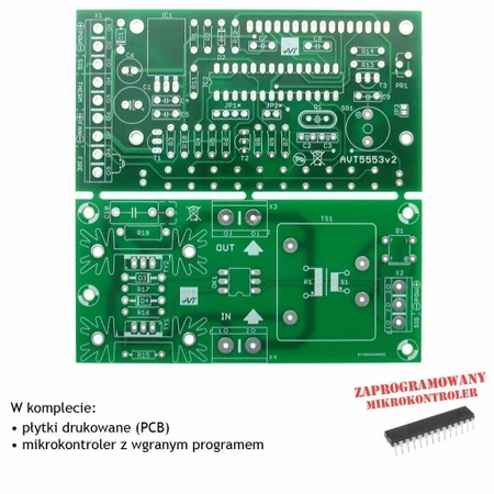 Sterownik zgrzewarki oporowej, PCB i mikroprocesor do projektu AVT5553