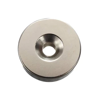 Magnes neodymowy okrągły 25x5mm z otwór 7,5/4,5mm - MAG046
