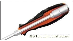 Wkrętak płaski 6x150mm, konstrukcja Go-Through, Proskit SD-7213A