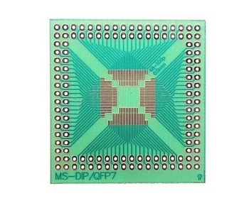 Adapter SMD QFP QFP48–QFP100 raster 0,5 mm na DIP 2,54 mm MS-DIP/QFP7
