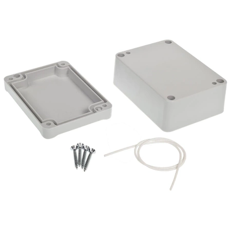 Obudowa hermetyczna z uszczelką do elektroniki 64,3 × 88,2 × 41,7 mm PS jasnoszary KRADEX Z56JH