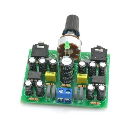 Wzmacniacz słuchawkowy stereo AB 17Hz - 23kHz - zlutowany KIT AVT 1024