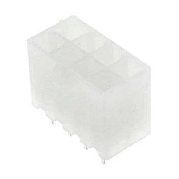 Wtyk ATX 8-stykowy męski prosty do montażu na PCB, raster 4,20 mm, biały, KWM4505-08S