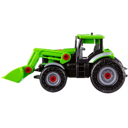 Klocki konstrukcyjne TRAKTOR Z NACZEPĄ, 52 elementy, z narzędziami