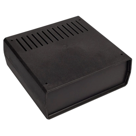Obudowa uniwersalna Z1AW, 172 × 176 × 68 mm, PS, czarna, wentylowana, z panelami bocznymi, Kradex