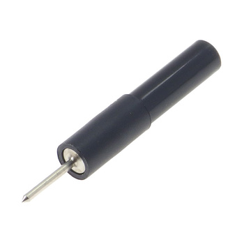 Adapter - gniazdo 4mm na igłę 1.4x13mm czarny