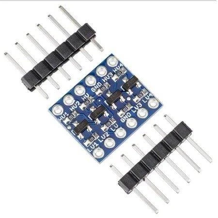 Konwerter poziomów 3.3/5V - 4 kanały - stanów logicznych SPI/UART - Arduino