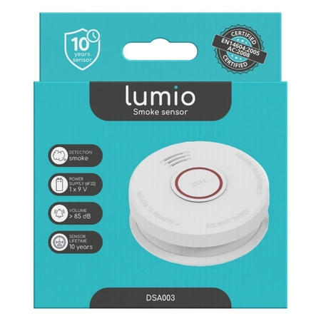 Czujnik dymu, bateryjny LUMIO DSA003