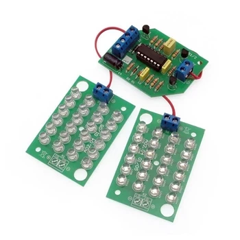 Efekt LED - czerwono- niebieski stroboskop, imitacja pojazdu uprzywilejowanego - KIT AVT 2720