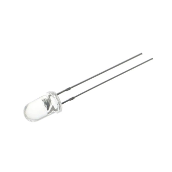 Dioda LED UV 5 mm UV 400 mcd kąt 15° OPTOSUPPLY LED F5 UV5 do sygnalizacji i układów elektronicznych