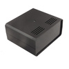 Obudowa uniwersalna KM-85B, 180 × 160 × 85 mm, ABS, czarna, wentylowana, z panelami, Maszczyk
