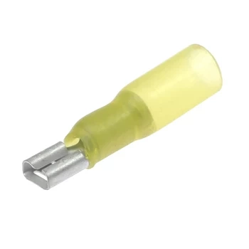 Konektor płaski żeński izolowany 6.3mm 0.8mm 4-6mm² - końcówka kablowa z osłoną termokurczliwą