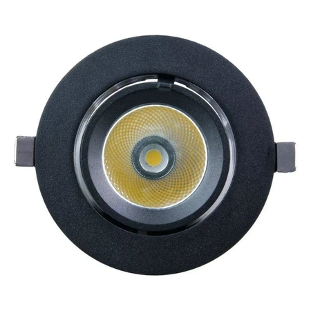 Reflektor LED podtynkowy czarny 20W, 1600lm, 4000K