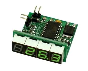 Termometr LED - wersja 7mm zielony - KIT AVT 1697/1/G