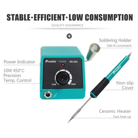 Stacja lutownicza miniaturowa 115x64x70mm, Proskit SS-202F