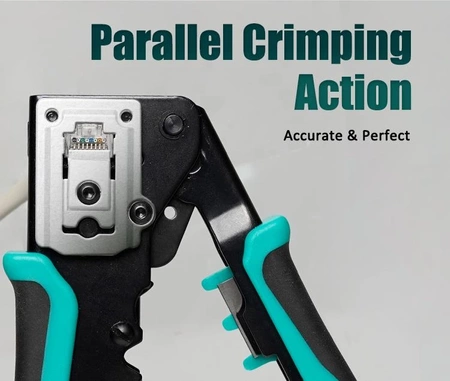 Zaciskarka RJ45 do wtyków przelotowych 8 pin kat.5, Proskit CP-342