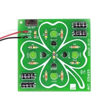 Efekt LED - czterolistna koniczynka. Zestaw DIY do nauki lutowania AVT EDU623