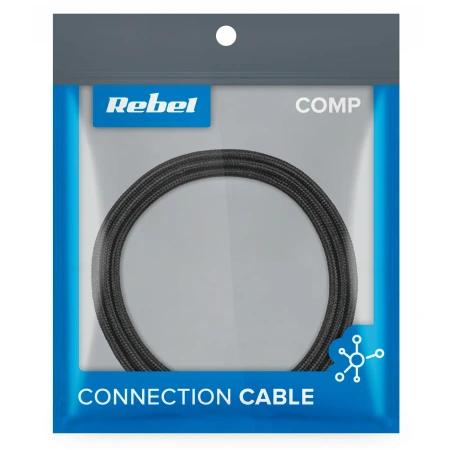 Kabel USB-A - micro USB, 2 m, czarny, Rebel