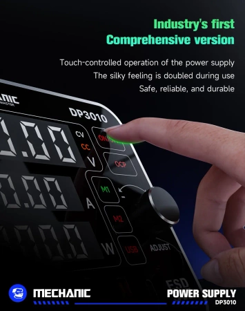 Zasilacz laboratoryjny 30V/10A - 300W - USB-C PD 20W - DP3010 Mechanic