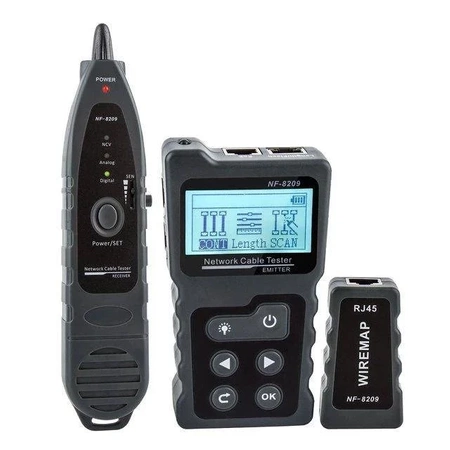 Tester LAN RJ45, PoE, LCD, adapter, Noyafa NF-8209