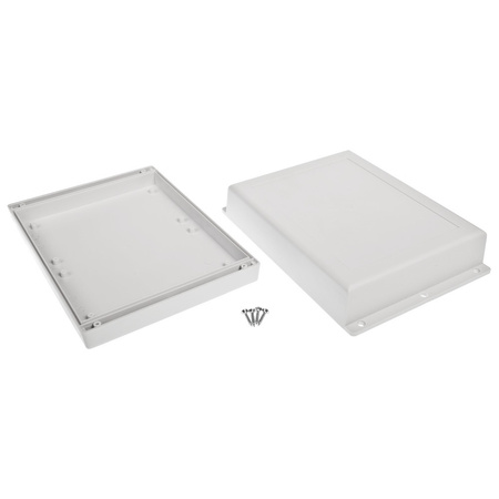 Obudowa uniwersalna z panelami bocznymi 144,6 mm × 197,8 mm × 52,6 mm z ABS, kolor jasnoszary Z46J ABS KRADEX