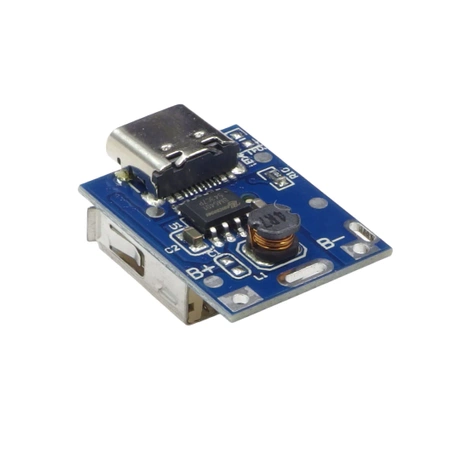 Moduł ładowania USB-C z ochroną ogniw 5V, do budowy powerbanku Li-Po i Li-Ion