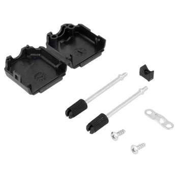 Obudowa DB9 plastikowa czarna, zatrzaskowa, DSC-909