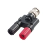 Przejście, adapter: wtyk BNC 50 na 2x gniazdo laboratoryjne (banan) 4mm