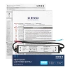 Zasilacz LED hermetyczny 12 V 100 W, 8,33 A, IP44, slim, metalowa obudowa - Orno ZL-1682/12