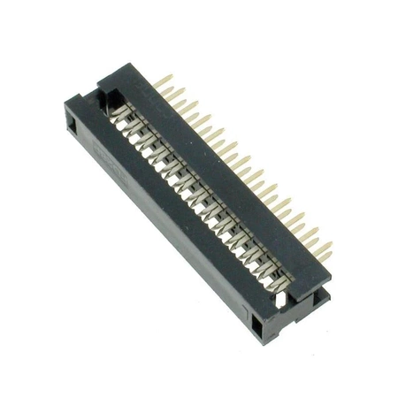 Przejście IDC taśma-PCB 26 styków, raster przewodów 1,27 mm, do wlutowania, Z-LPV26