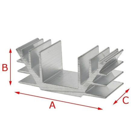 Radiator A4240, 74x30x30mm, 5K/W